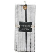 Wholesale - 18x28" Striped Set of 2 Textured Weave Kitchen Towels C/P 36, UPC: 195010001359
